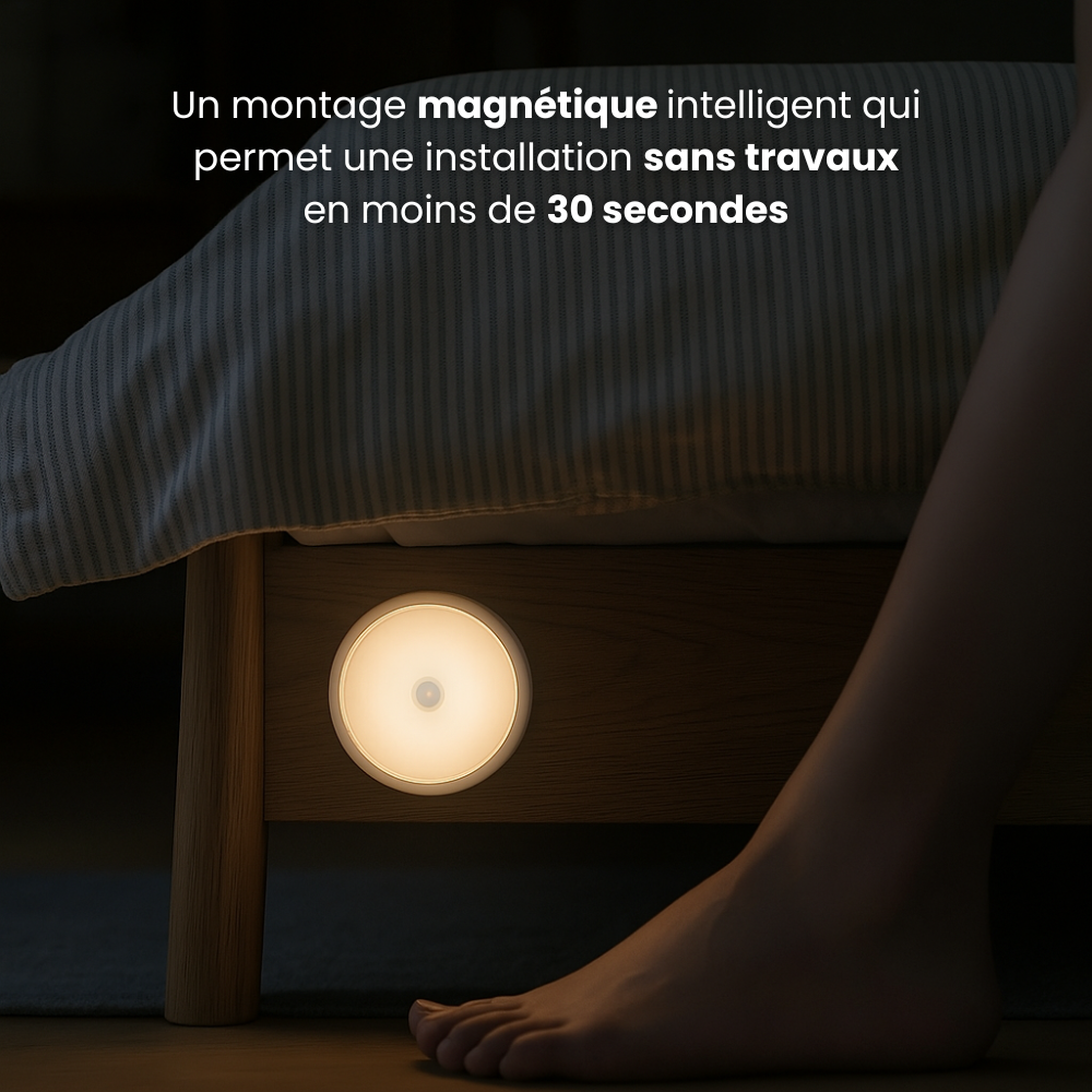 Lampe LED à Détecteur de Mouvement - Fixation Magnétique