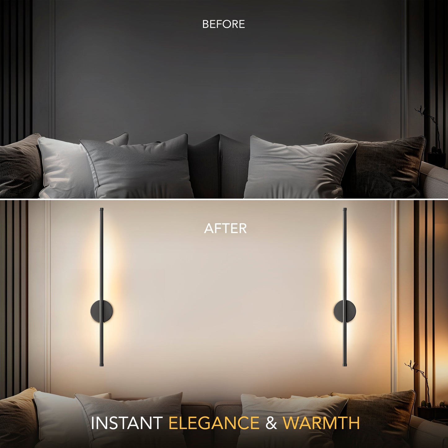 WIRELESS MODERN WALL LIGHTS (SET OF 2)