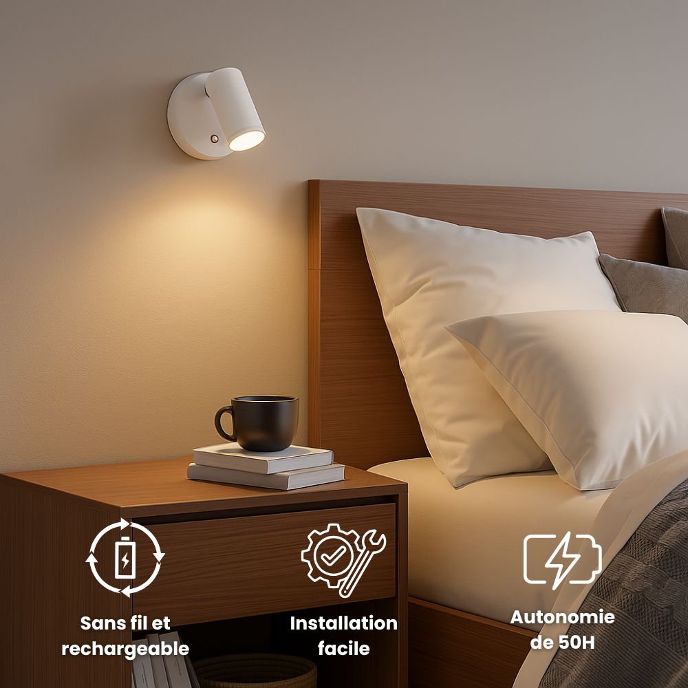 Lampe murale sans fil