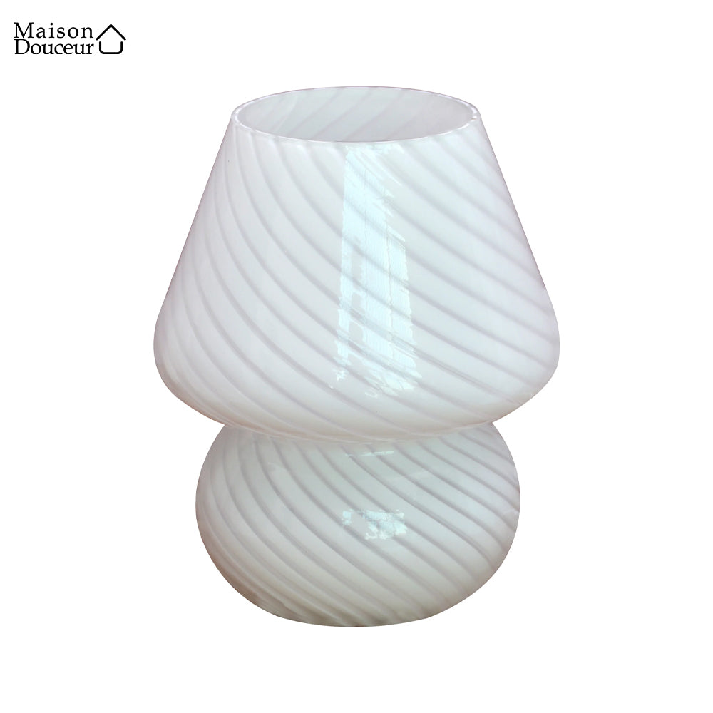 Lampe de table vintage en verre