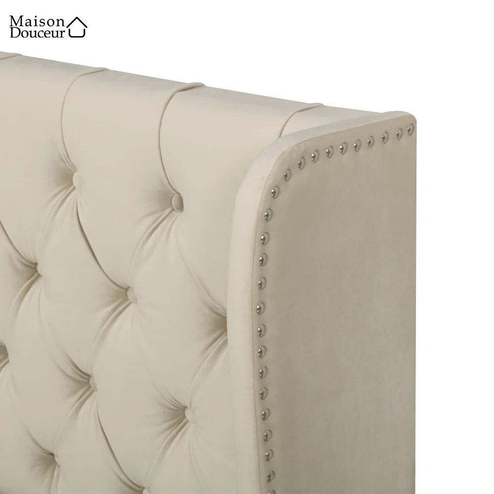 Lit en velours Solveig