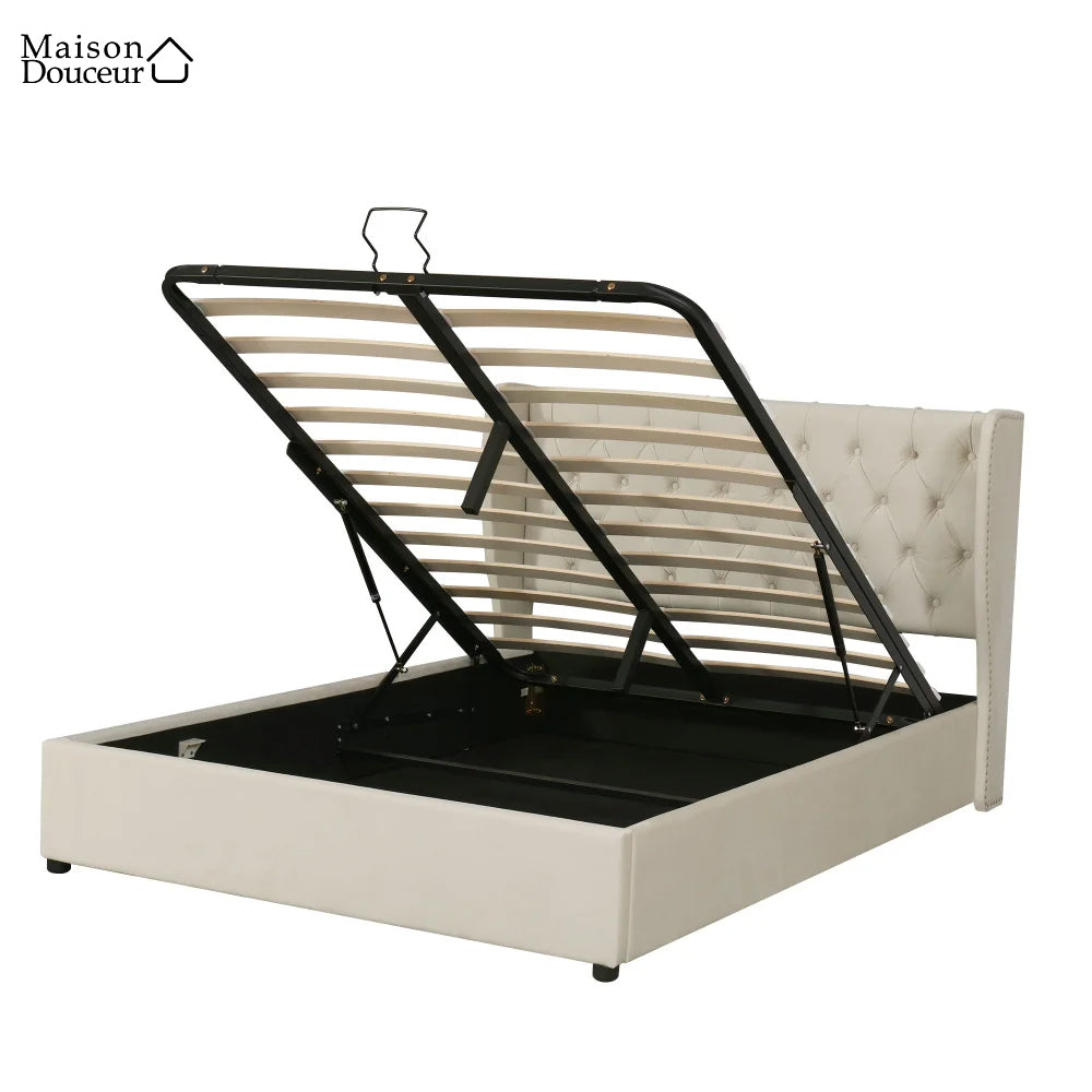 Lit en velours Solveig