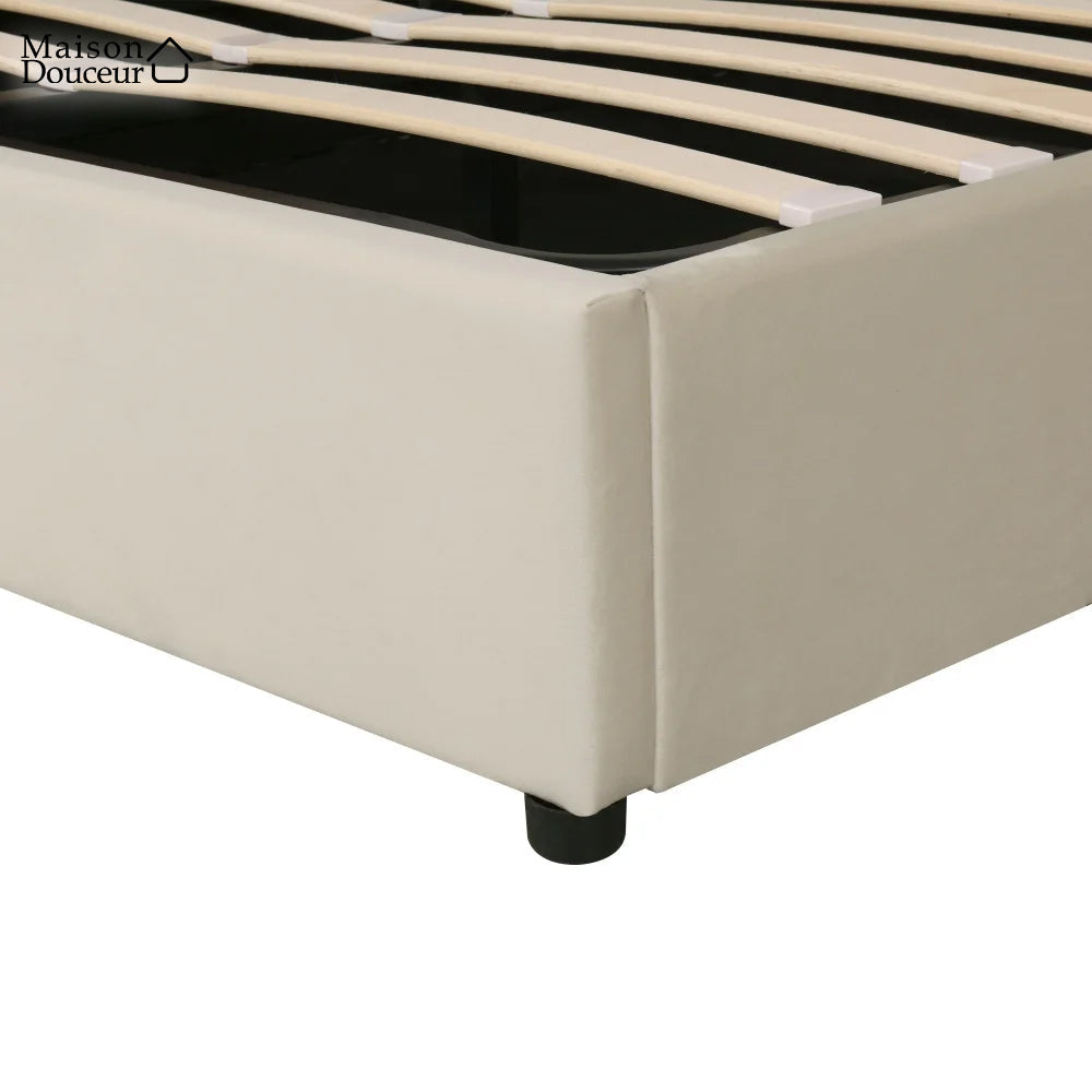 Lit en velours Solveig