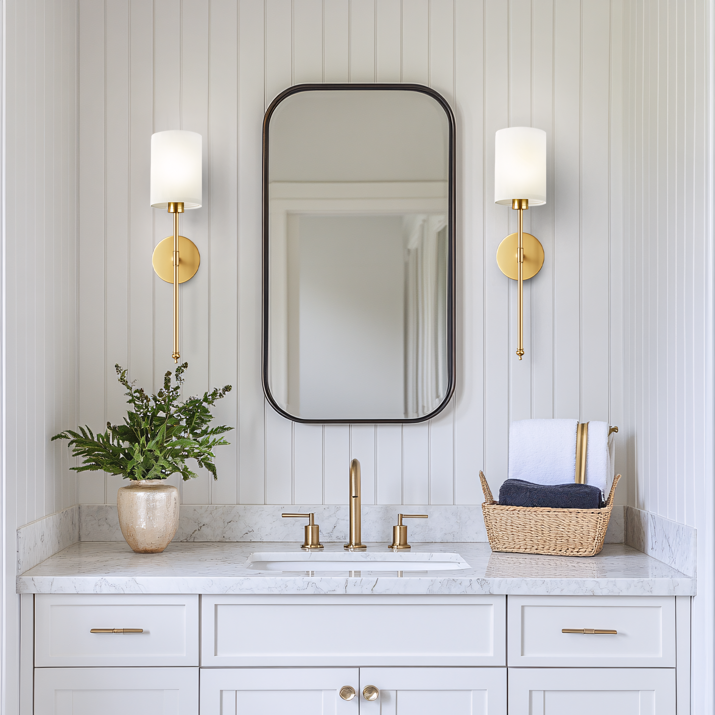 WIRELESS CYLINDRICAL WALL SCONCES (SET OF 2)