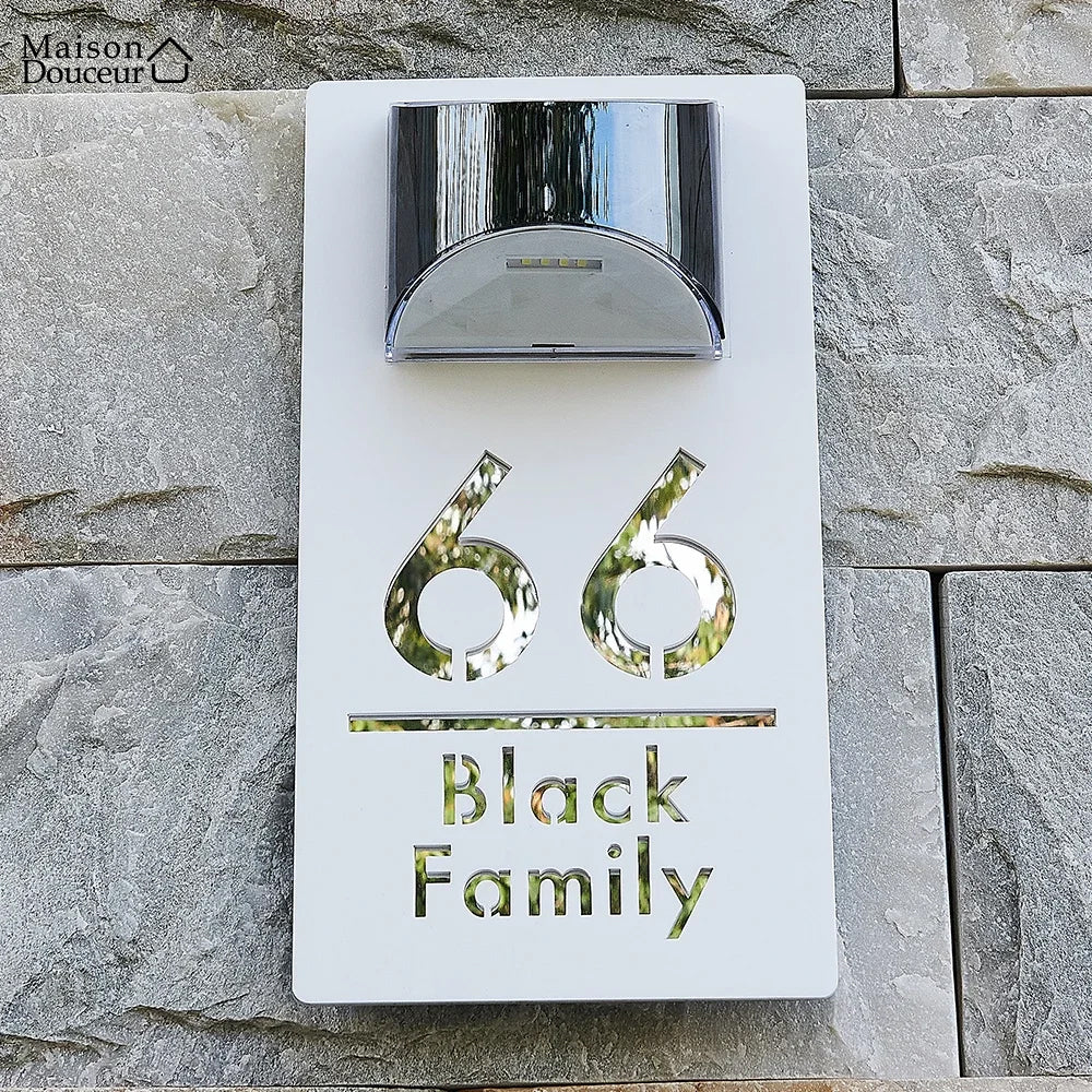 Plaque de maison sur mesure